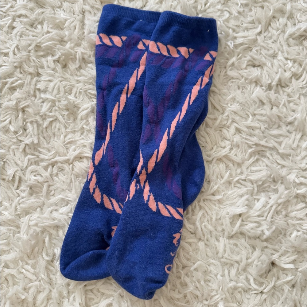 Ironyokai Crew Socks - blue and pink